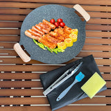 Maxbell Frying Pan Round Griddle Non Stick Cookware Cooker Home Korean BBQ Grill Pan 36cm