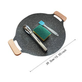 Maxbell Frying Pan Round Griddle Non Stick Cookware Cooker Home Korean BBQ Grill Pan 39.5cm