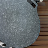 Maxbell Frying Pan Round Griddle Non Stick Cookware Cooker Home Korean BBQ Grill Pan 39.5cm