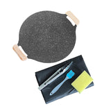 Maxbell Frying Pan Round Griddle Non Stick Cookware Cooker Home Korean BBQ Grill Pan 39.5cm