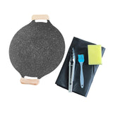 Maxbell Frying Pan Round Griddle Non Stick Cookware Cooker Home Korean BBQ Grill Pan 39.5cm