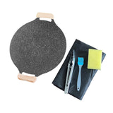 Maxbell Frying Pan Round Griddle Non Stick Cookware Cooker Home Korean BBQ Grill Pan 39.5cm