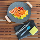 Maxbell Frying Pan Round Griddle Non Stick Cookware Cooker Home Korean BBQ Grill Pan 39.5cm