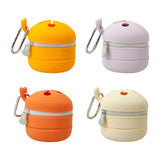 Maxbell Fly Fishing Trash Can Silicone Retractable Practical Fly Fishing Storage Bin Orange Yellow