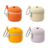 Maxbell Fly Fishing Trash Can Silicone Retractable Practical Fly Fishing Storage Bin Orange Yellow