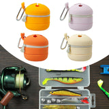 Maxbell Fly Fishing Trash Can Silicone Retractable Practical Fly Fishing Storage Bin Orange Yellow