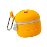 Maxbell Fly Fishing Trash Can Silicone Retractable Practical Fly Fishing Storage Bin Orange Yellow