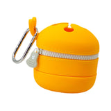Maxbell Fly Fishing Trash Can Silicone Retractable Practical Fly Fishing Storage Bin Orange Yellow