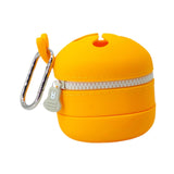 Maxbell Fly Fishing Trash Can Silicone Retractable Practical Fly Fishing Storage Bin Orange Yellow