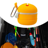 Maxbell Fly Fishing Trash Can Silicone Retractable Practical Fly Fishing Storage Bin Orange Yellow