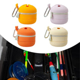 Maxbell Fly Fishing Trash Can Silicone Retractable Practical Fly Fishing Storage Bin Orange Yellow