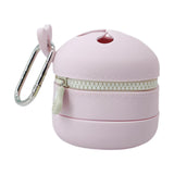 Maxbell Fly Fishing Trash Can Silicone Retractable Practical Fly Fishing Storage Bin Light Purple