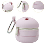 Maxbell Fly Fishing Trash Can Silicone Retractable Practical Fly Fishing Storage Bin Light Purple