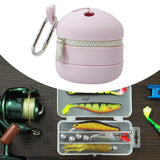 Maxbell Fly Fishing Trash Can Silicone Retractable Practical Fly Fishing Storage Bin Light Purple