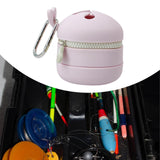 Maxbell Fly Fishing Trash Can Silicone Retractable Practical Fly Fishing Storage Bin Light Purple
