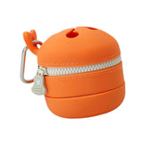 Maxbell Fly Fishing Trash Can Silicone Retractable Practical Fly Fishing Storage Bin Orange