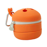 Maxbell Fly Fishing Trash Can Silicone Retractable Practical Fly Fishing Storage Bin Orange