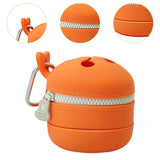 Maxbell Fly Fishing Trash Can Silicone Retractable Practical Fly Fishing Storage Bin Orange