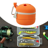 Maxbell Fly Fishing Trash Can Silicone Retractable Practical Fly Fishing Storage Bin Orange