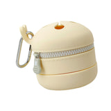 Maxbell Fly Fishing Trash Can Silicone Retractable Practical Fly Fishing Storage Bin Beige