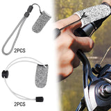 Maxbell 2Pcs Single Finger Fishing Gloves Protector Cover Outdoor Index Finger Stall 24.5cmx2.5cm