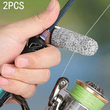 Maxbell 2Pcs Single Finger Fishing Gloves Protector Cover Outdoor Index Finger Stall 24.5cmx2.5cm