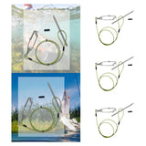 Maxbell Fish Stringer for Freshwater Saltwater Portable Coated Stainless Steel Cable 80cm