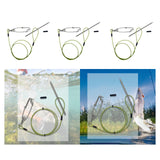 Maxbell Fish Stringer for Freshwater Saltwater Portable Coated Stainless Steel Cable 80cm