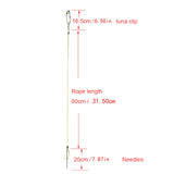 Maxbell Fish Stringer for Freshwater Saltwater Portable Coated Stainless Steel Cable 80cm