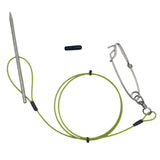 Maxbell Fish Stringer for Freshwater Saltwater Portable Coated Stainless Steel Cable 100cm
