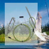 Maxbell Fish Stringer for Freshwater Saltwater Portable Coated Stainless Steel Cable 100cm