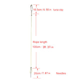 Maxbell Fish Stringer for Freshwater Saltwater Portable Coated Stainless Steel Cable 100cm