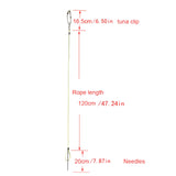 Maxbell Fish Stringer for Freshwater Saltwater Portable Coated Stainless Steel Cable 120cm