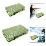 Maxbell Double Sided Fishing Tackle Box Portable Multipurpose Storage Organizer Case 19.5cmx12.5cmx3.5cm
