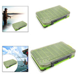 Maxbell Double Sided Fishing Tackle Box Portable Multipurpose Storage Organizer Case 19.5cmx12.5cmx3.5cm