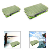 Maxbell Double Sided Fishing Tackle Box Portable Multipurpose Storage Organizer Case 19.5cmx12.5cmx3.5cm