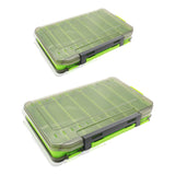 Maxbell Double Sided Fishing Tackle Box Portable Multipurpose Storage Organizer Case 19.5cmx12.5cmx3.5cm