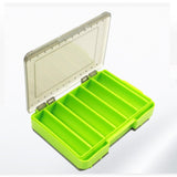 Maxbell Double Sided Fishing Tackle Box Portable Multipurpose Storage Organizer Case 13.5cmx10cmx2.5cm