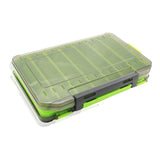 Maxbell Double Sided Fishing Tackle Box Portable Multipurpose Storage Organizer Case 13.5cmx10cmx2.5cm