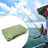 Maxbell Double Sided Fishing Tackle Box Portable Multipurpose Storage Organizer Case 13.5cmx10cmx2.5cm
