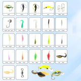 Maxbell Fishing Tackles Set Squid Hook Soft Lures Fishing Baits for Carp Perch Ocean