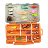 Maxbell Fishing Tackles Set Squid Hook Soft Lures Fishing Baits for Carp Perch Ocean