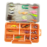 Maxbell Fishing Tackles Set Squid Hook Soft Lures Fishing Baits for Carp Perch Ocean