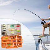 Maxbell Fishing Tackles Set Squid Hook Soft Lures Fishing Baits for Carp Perch Ocean