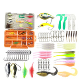 Maxbell Fishing Tackles Set Squid Hook Soft Lures Fishing Baits for Carp Perch Ocean