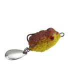 Maxbell 5Pcs Fishing Frog Lures Slow Sinking Soft Fishing Lure for Trout Bass Salmon