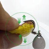 Maxbell 5Pcs Fishing Frog Lures Slow Sinking Soft Fishing Lure for Trout Bass Salmon