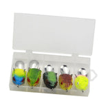 Maxbell 5Pcs Fishing Frog Lures Slow Sinking Soft Fishing Lure for Trout Bass Salmon