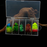 Maxbell 5Pcs Fishing Frog Lures Slow Sinking Soft Fishing Lure for Trout Bass Salmon
