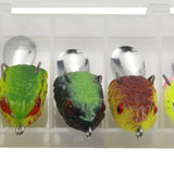 Maxbell 5Pcs Fishing Frog Lures Slow Sinking Soft Fishing Lure for Trout Bass Salmon